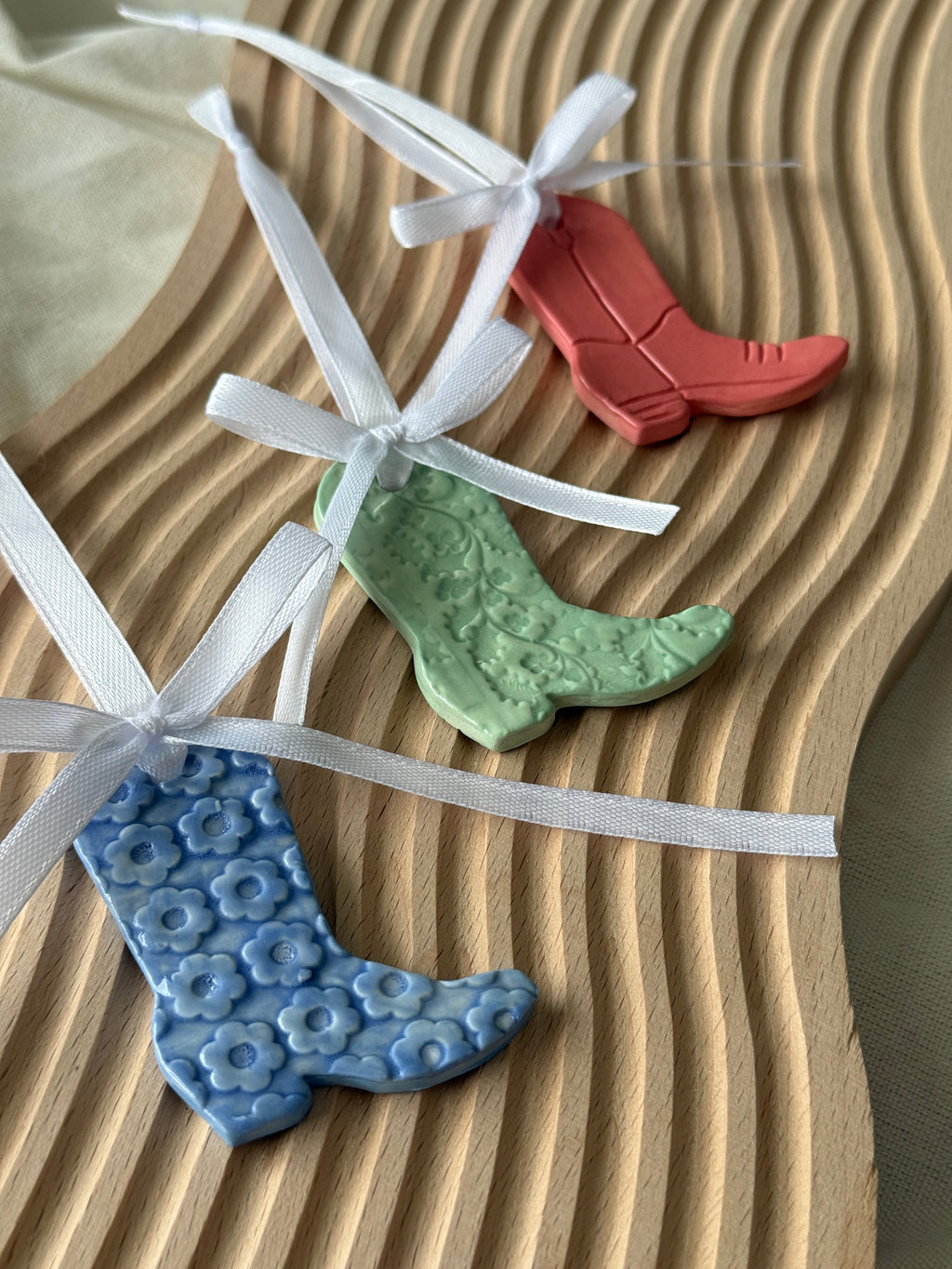 Bow Cowboy Boot Ornament