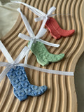 Bow Cowboy Boot Ornament